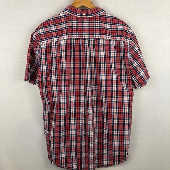 TOMMY HILFIGER SS Plaid Button Down Essential Tee - Picture 2 of 7
